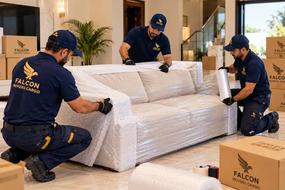 Protective Packing for Valuable Household Items with Falcon Movers Cargo