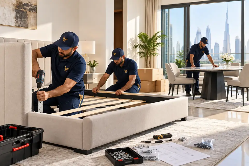 Furniture Setup after the Journey with Falcon Movers Cargo