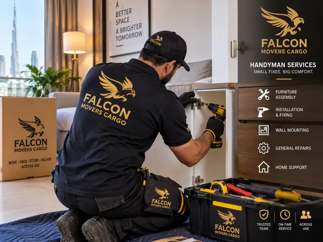 Storage and Move-In Handyman Assistance with Falcon Movers Cargo